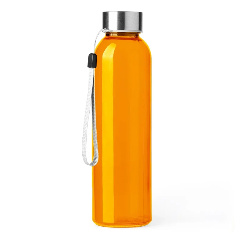 Gourde en Verre 500ml - Bouchon Inox et Sangle de Transport Intégrée