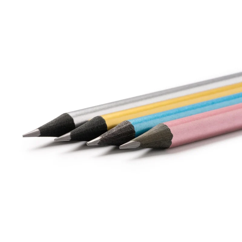 Crayon de Papier premium - Bois Noir Satiné avec Gomme