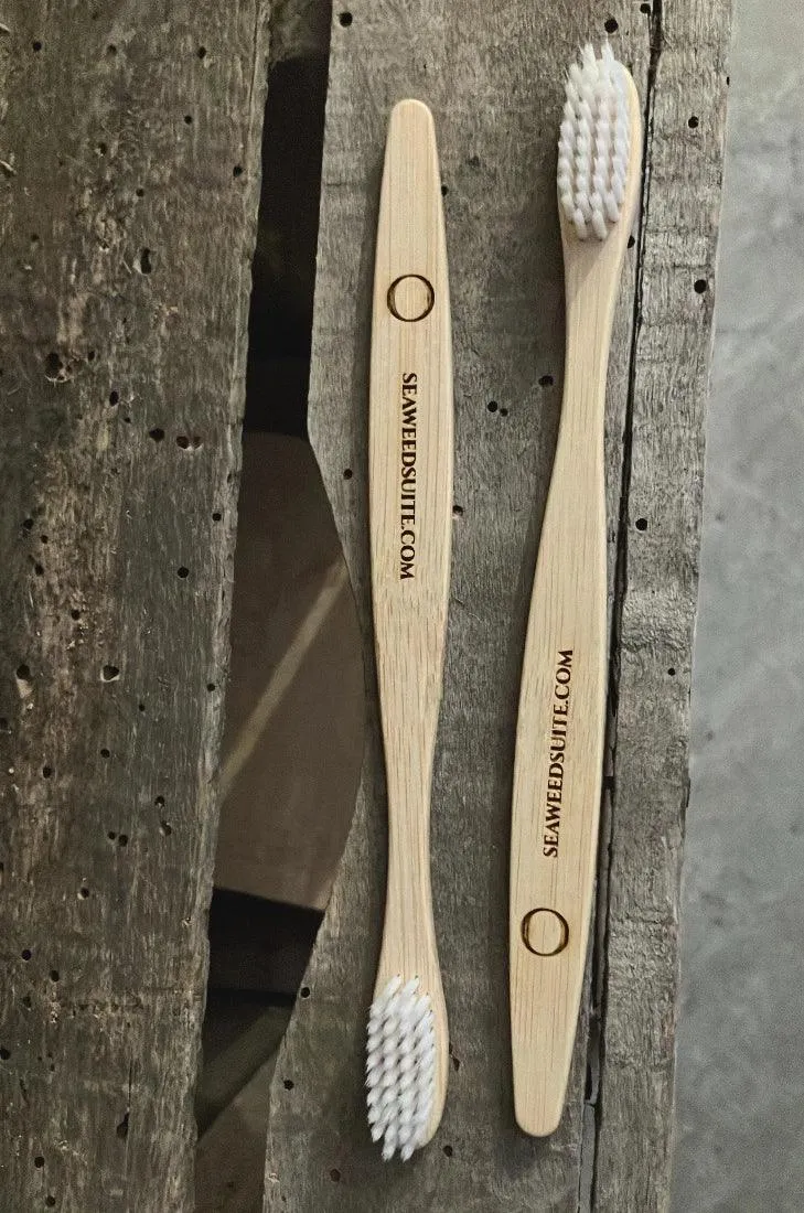 Brosse à Dents en Bambou Biodégradable - Poils Souples sans BPA