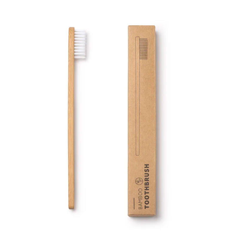 Brosse à Dents en Bambou Biodégradable - Poils Souples sans BPA