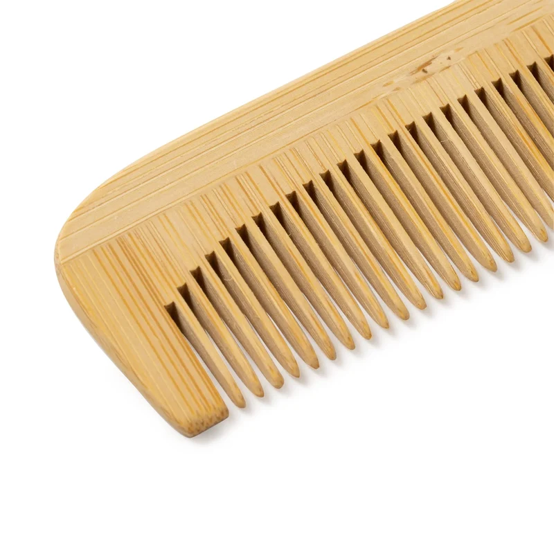 Peigne en Bambou Naturel avec Poignée - Accessoire Coiffure Durable
