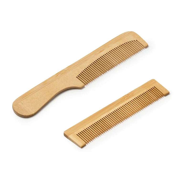 Peigne en Bambou Naturel avec Poignée - Accessoire Coiffure Durable