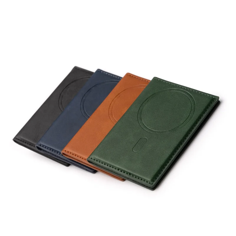 Porte-cartes Magnétique cuir PU recyclé - Accessoire Smartphone
