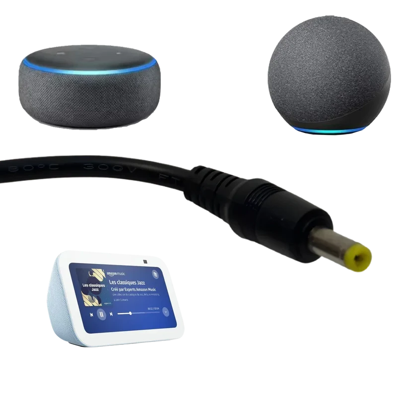 Alimentation 12V 1.25A 15W Compatible Amazon Echo Dot 3, 4 et Echo Show 5
