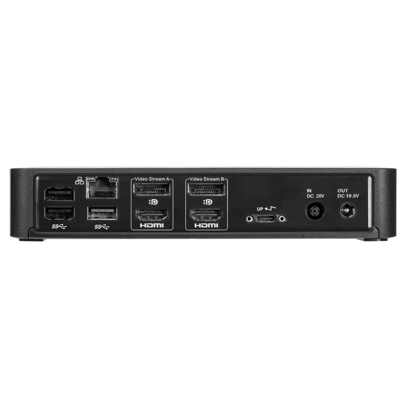 Station d'accueil USB-C universelle DV4K avec 100W Power Delivery et kit d'alimentation hôte hérité.