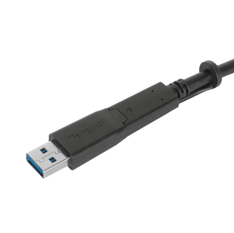 Câble USB-C (mâle) vers USB-C (mâle) 10Gbps à visser de 1M/3.3Ft avec attache USB-A (mâle)