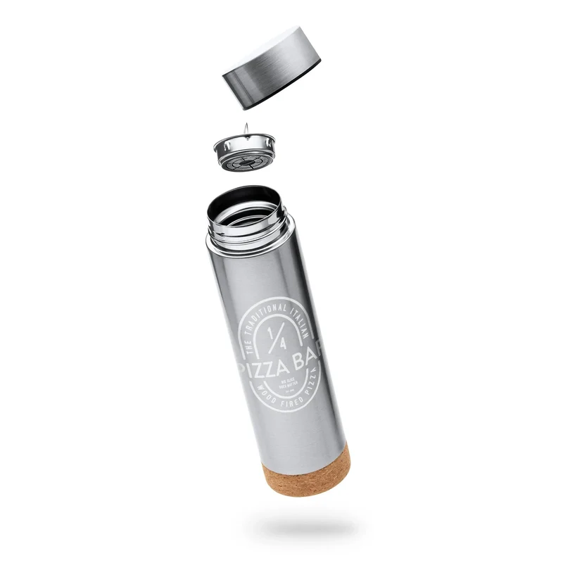 Thermos Inox et Liège 500ml avec Filtre à Thé