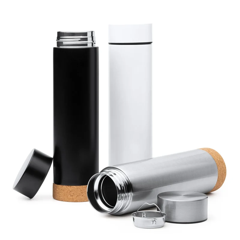Thermos Inox et Liège 500ml avec Filtre à Thé