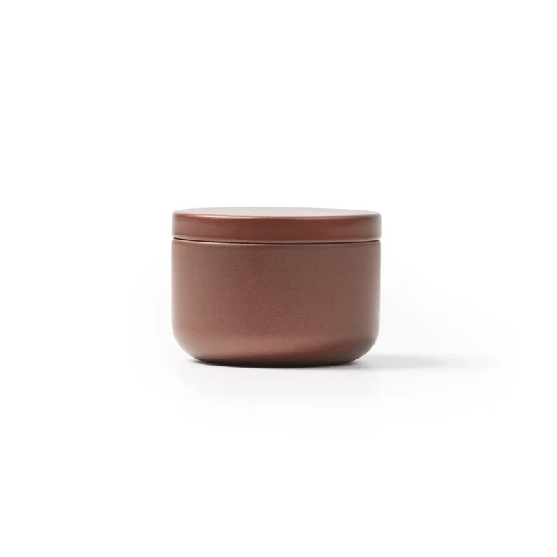 Bougie en Cire Végétale - Écrin Métal Mat Parfum Floral