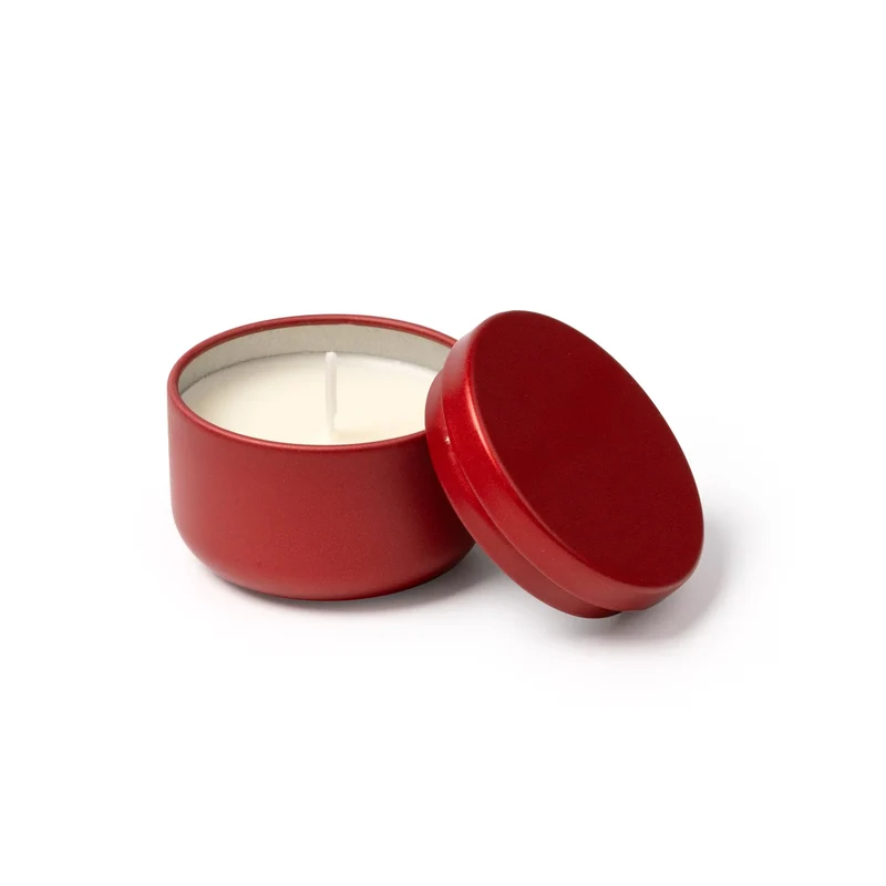 Bougie en Cire Végétale - Écrin Métal Mat Parfum Floral