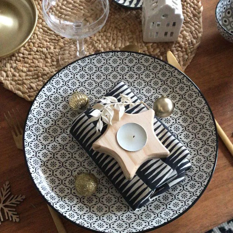Bougie de Noël sur Socle en Bois - Décor de Fêtes Personnalisable