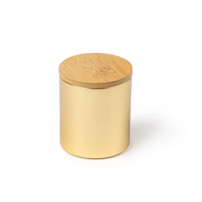 Bougie Cire végétale Parfumée Vanille - Couvercle Bambou