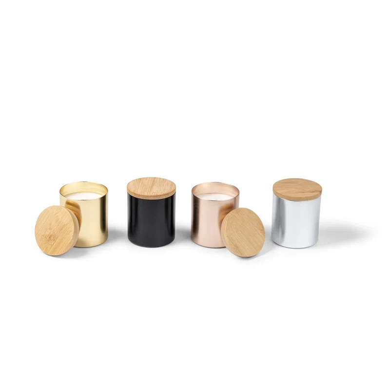 Bougie Cire végétale Parfumée Vanille - Couvercle Bambou