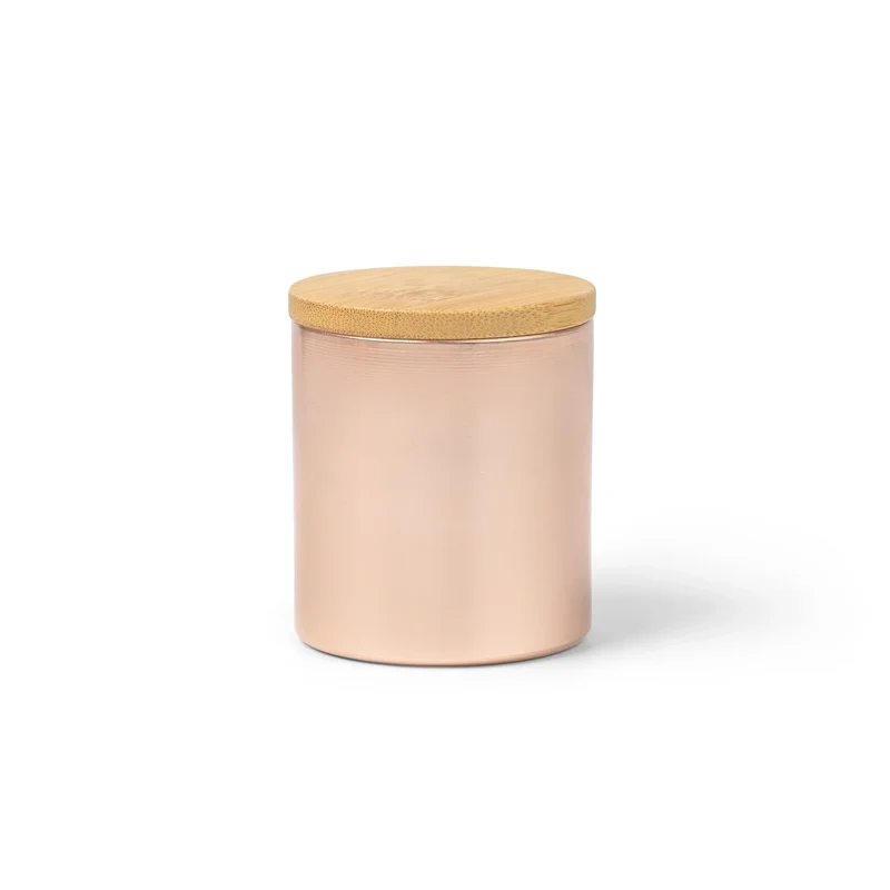 Bougie Cire végétale Parfumée Vanille - Couvercle Bambou