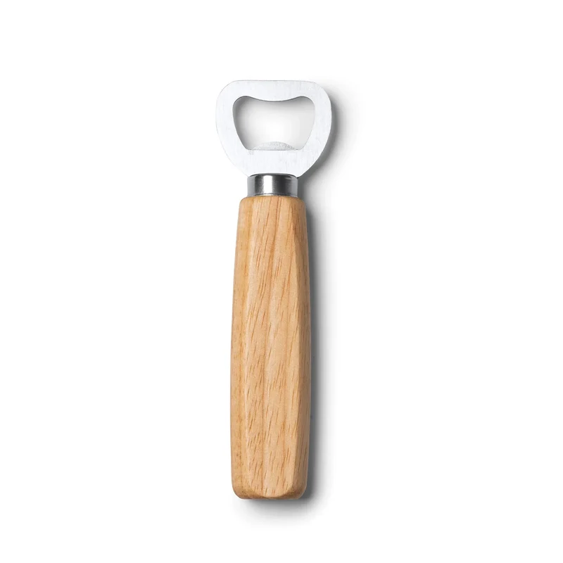 Ouvre-bouteille inox et Bois Naturel - Décapsuleur Ergonomique