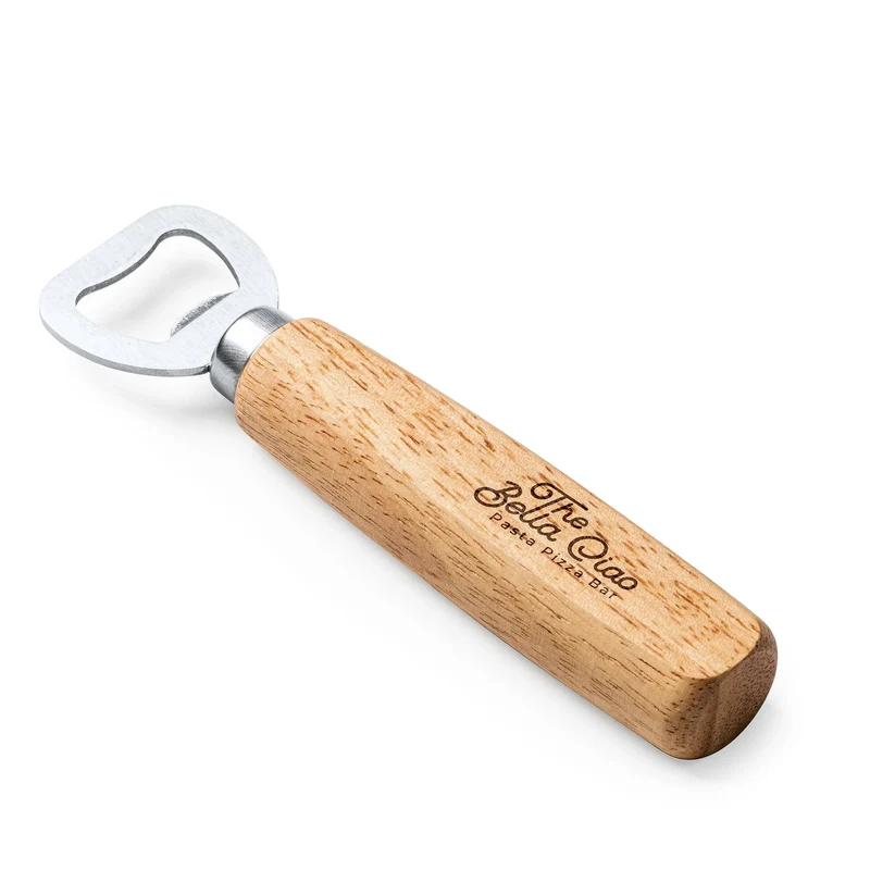 Ouvre-bouteille inox et Bois Naturel - Décapsuleur Ergonomique