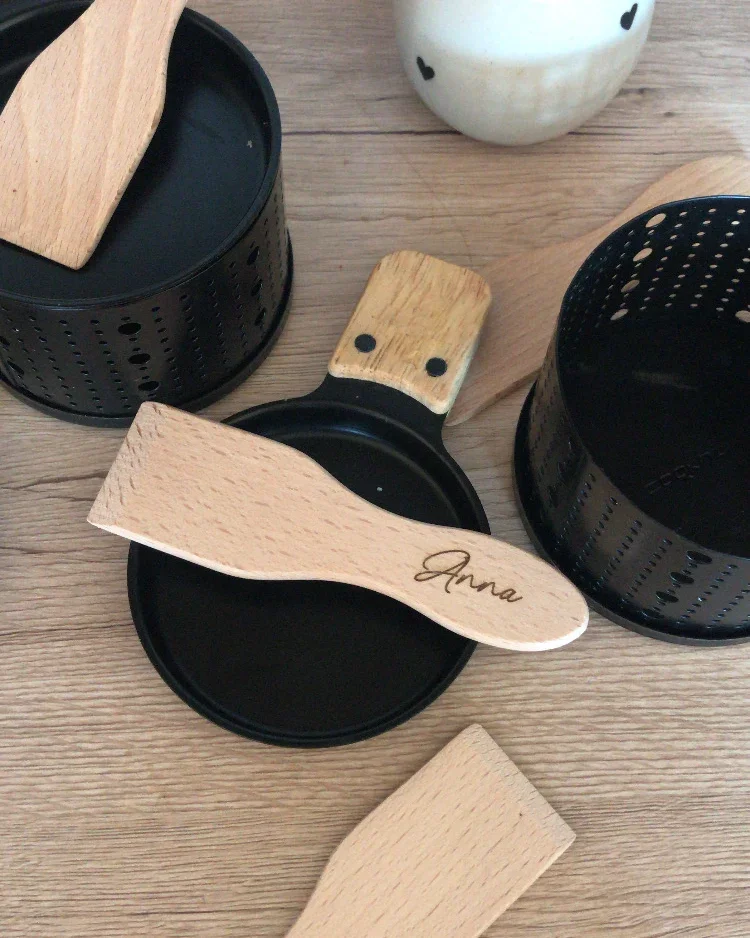 Spatule à Raclette en Hêtre 13 cm - Fabriqué en France