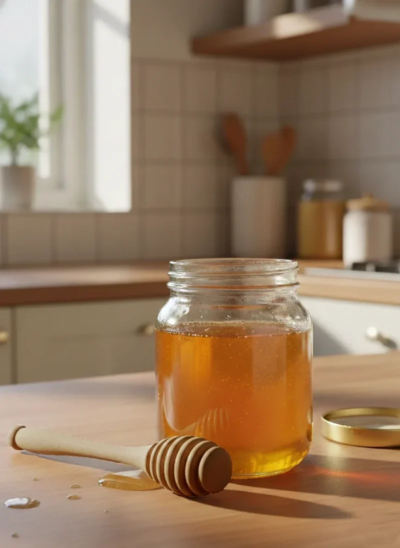 Cuillère à Miel en Buis Véritable 16 cm - Artisanat Français Éco-responsable