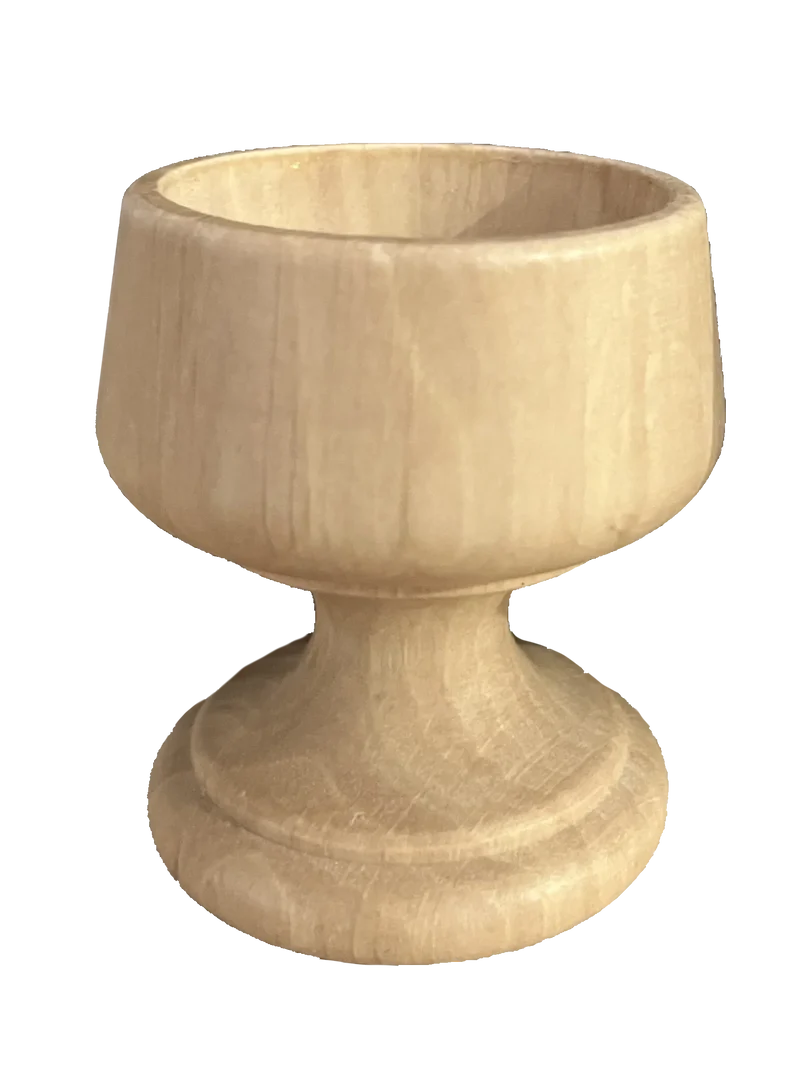 Coquetier Design en Charme Massif - Finition Vernis Incolore