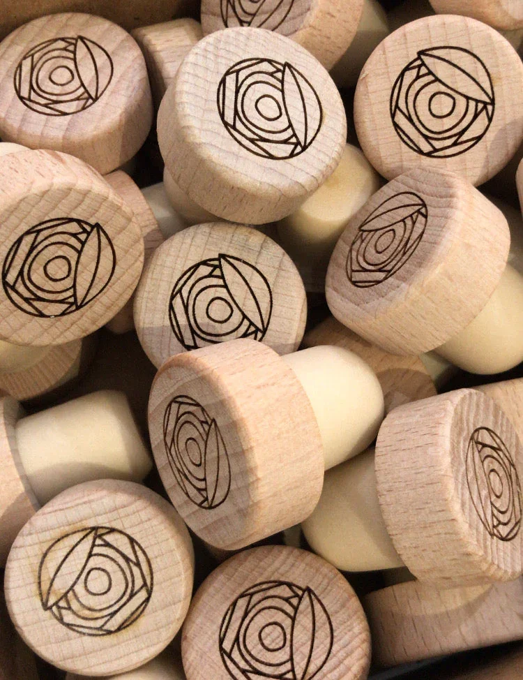 Bouchon en Bois - Accessoire bouteille Personnalisable