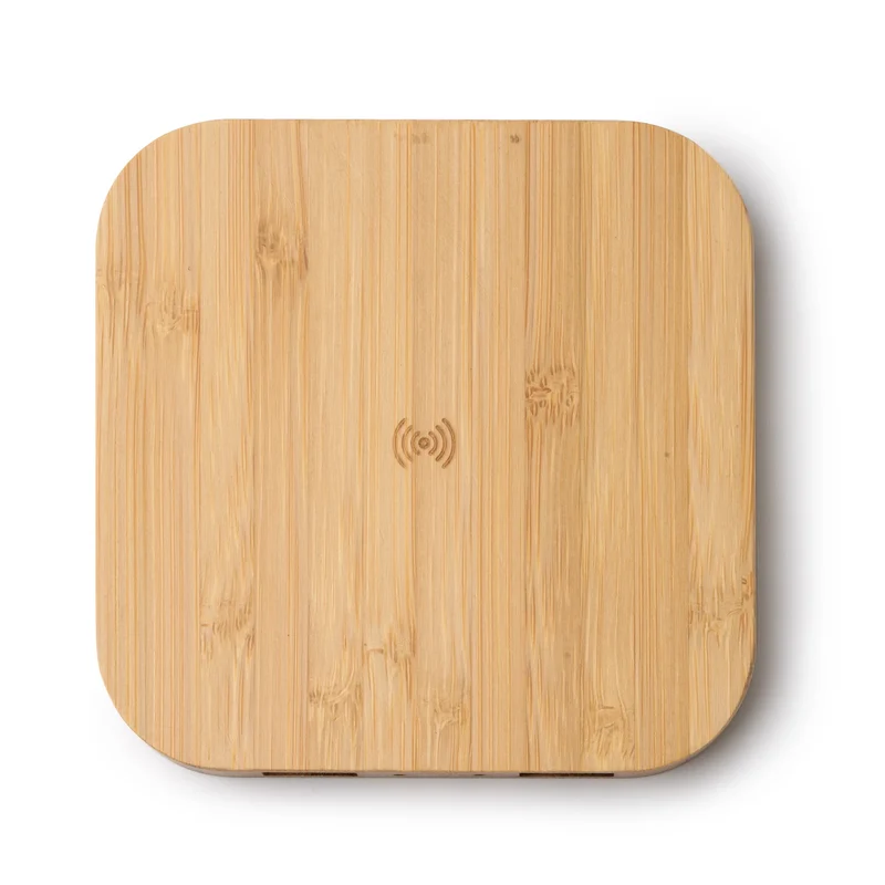 CHARGEUR INDUCTION SANS FIL PERSONNALISABLE - BAMBOU