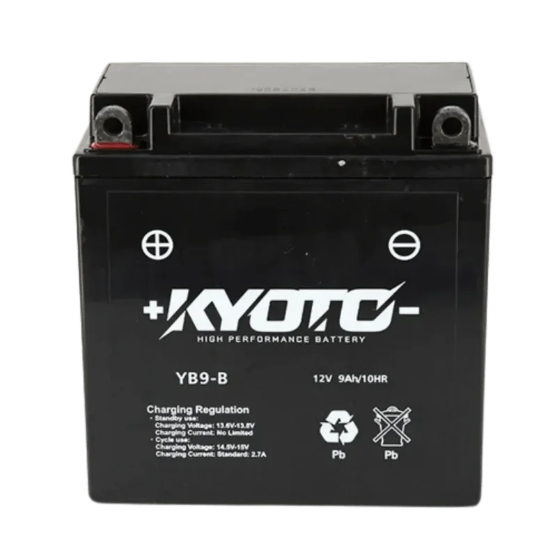 Batterie YB9-B KYOTO 12V 9Ah AGM prête à l’emploi
