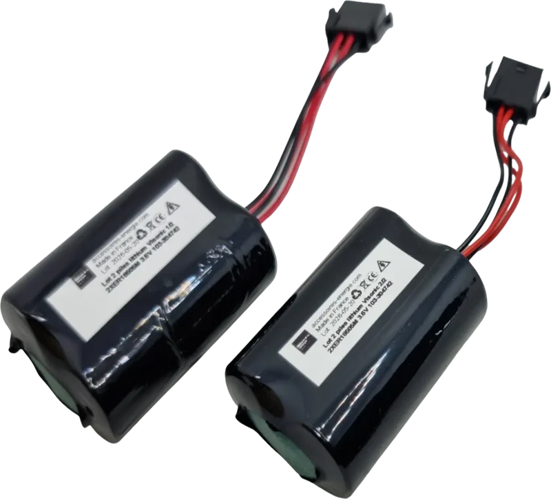 Pile Visonic 2XER18505M 3.6 V – Lot de 2, réf. 103-304742