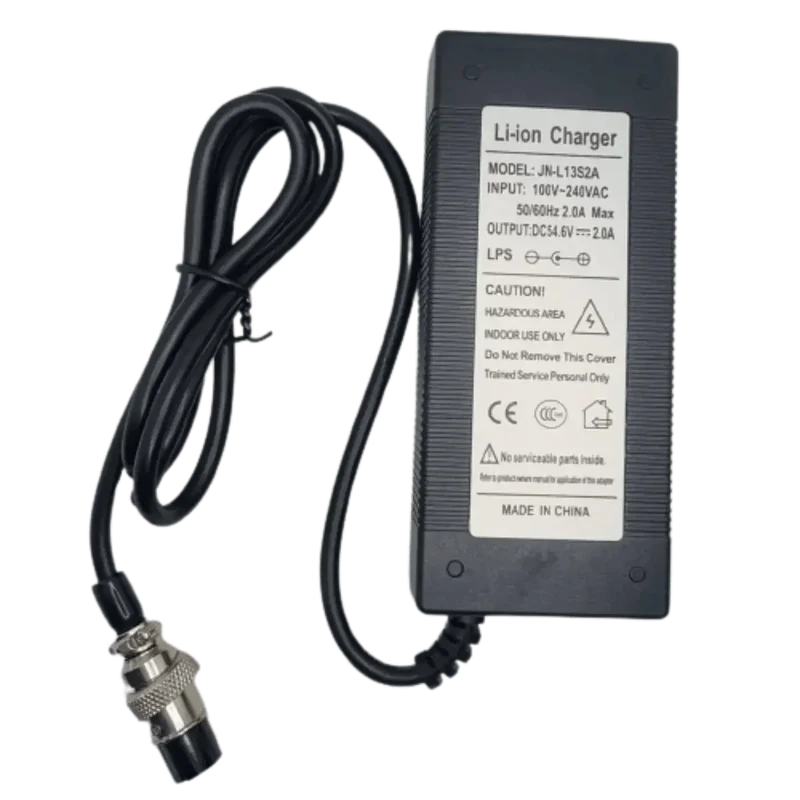 Chargeur 54.6V 4A Li-ion XLR 3 Pins écrou