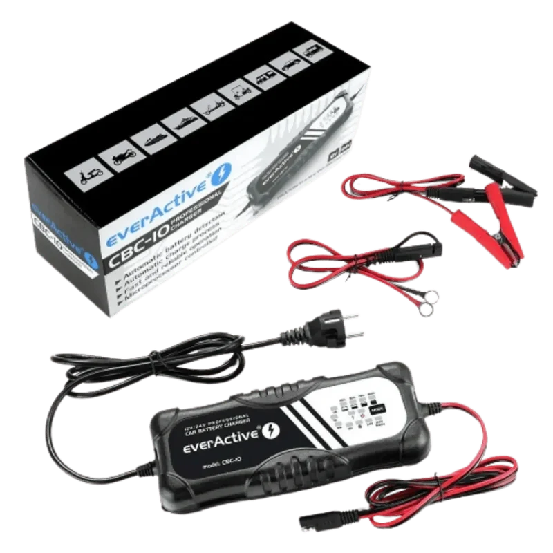 Chargeur intelligent pour batterie Plomb de véhicule 12V et 24V
