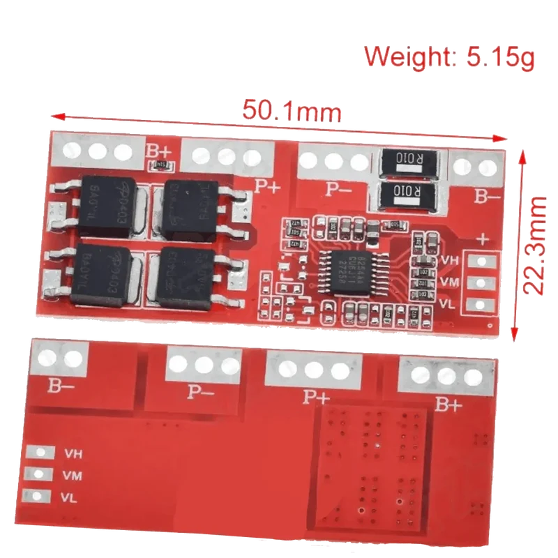 Carte de protection BMS Li-Ion 4S pour batterie 14.8v 30A