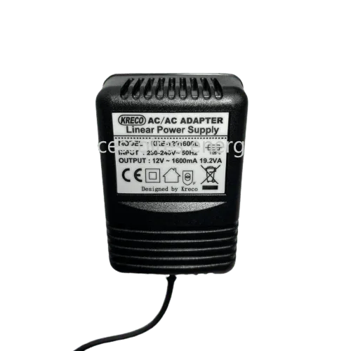 Transformateur AC/AC 12V 1.6A 19.2W jack 5.5x2.1