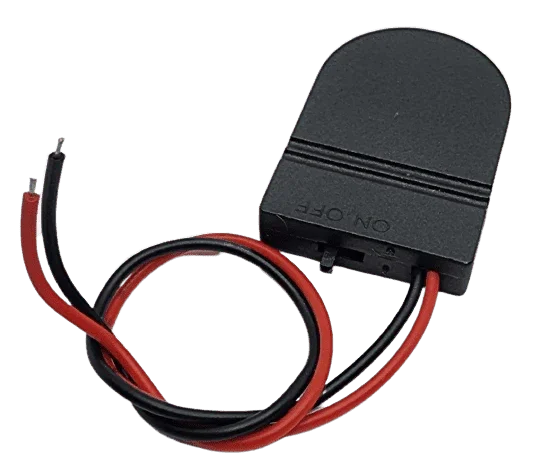 Support pile bouton CR2032 3V avec interrupteur ON/OFF