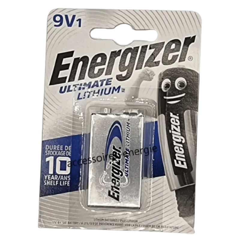 Pile Lithium 9V Energizer L522 LA522 Format PP3 6LF22