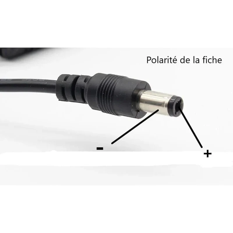 Alimentation 19V 600mA DC avec fiche 5.5x2.5 mm