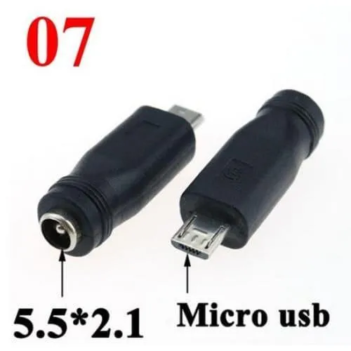 Convertisseur de fiches d'adaptation Input 5.5x2.1mm