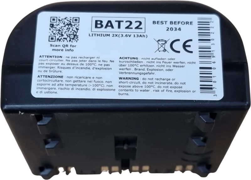 Pile Lithium BATLI-22 BAT22 2x3.6V 13Ah compatible Hager Daitem