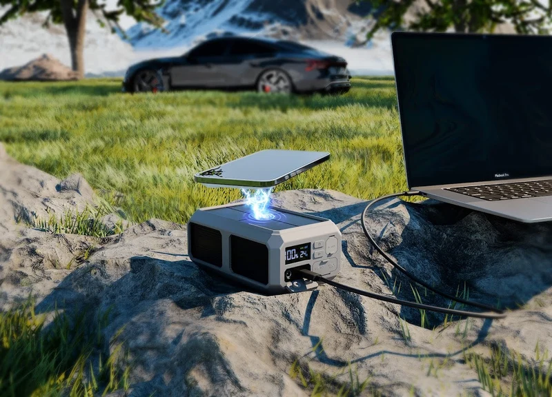 GRAVITY 27 EXTREME PRO - 100W USB-C PD Laptop Power Bank with Protective Silicone Case | Solar Compatible | MPPT | Pass-Through Charging