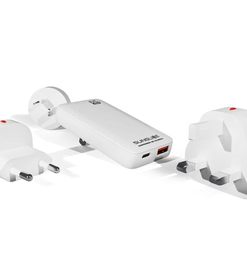 EMPERION 65 GLOBAL — 65W USB-C Laptop Travel Charger | Interchangeable International Plugs