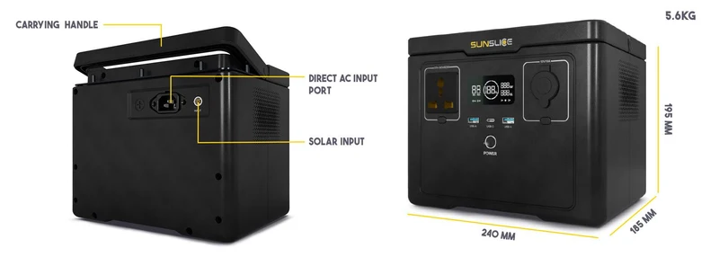 Gravity 512Wh - 600W Portable Solar Power Generator
