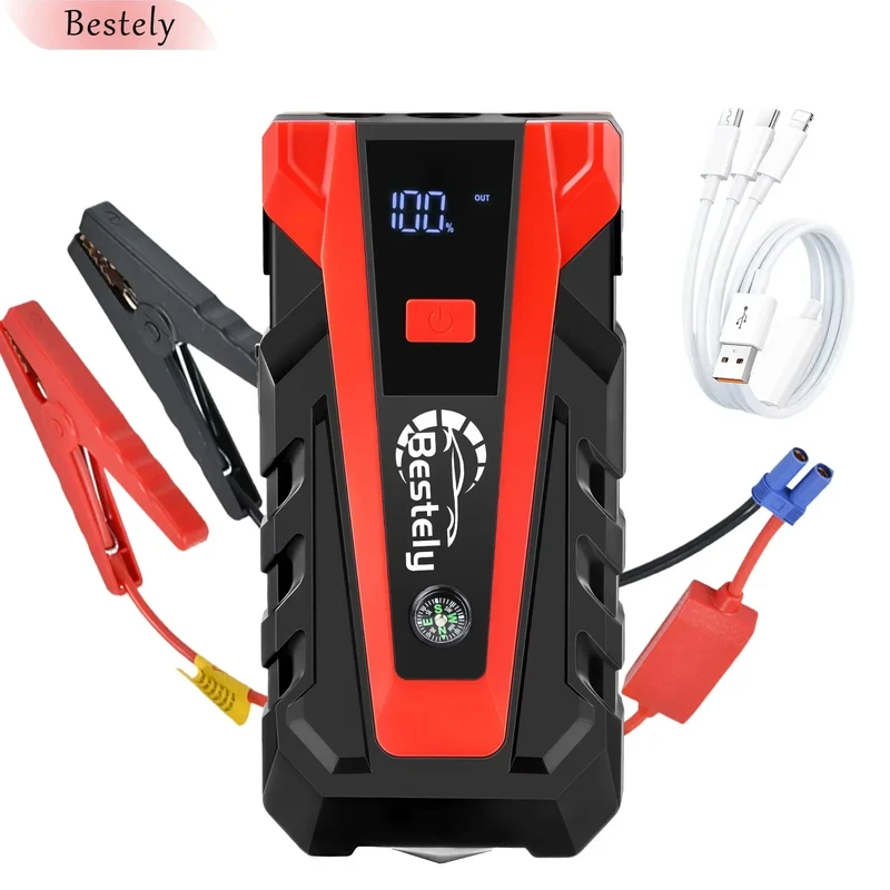 Démarreur de Batterie Portable 3000A 12V Câble 3 en 1 et Mallette