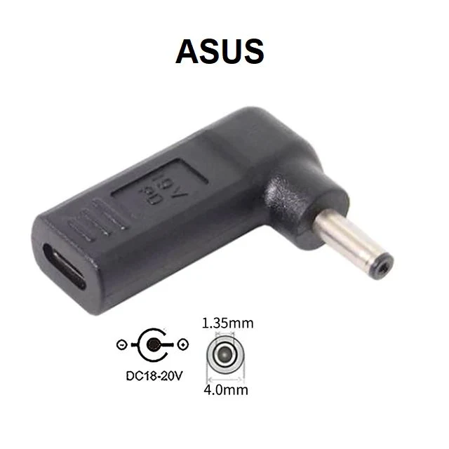 USB-C to Laptop Adapter - 1.35mm x 4.0mm - 19V - For ASUS