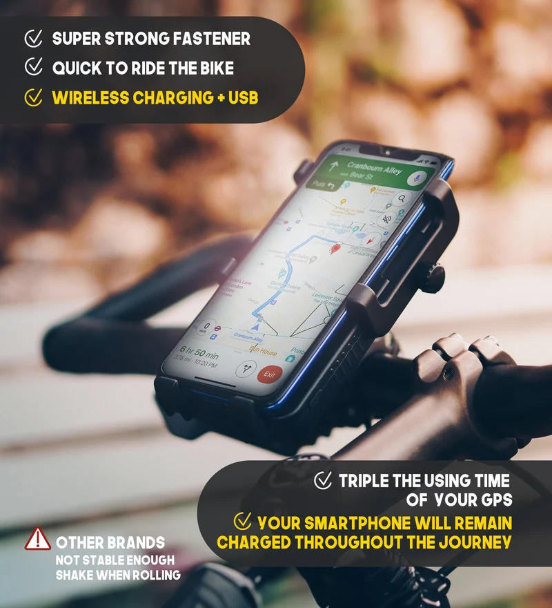 Cyclotron 5'000 mAh - Phone Mount for Bike and Motorbike