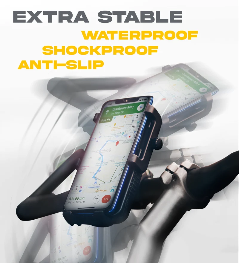 Cyclotron 5'000 mAh - Phone Mount for Bike and Motorbike