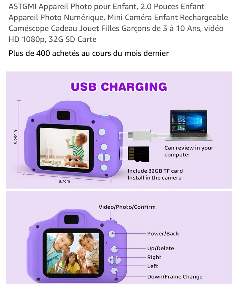 Appareil photo pour enfants