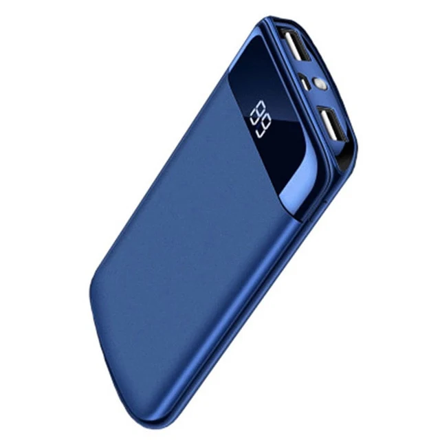30000mah Power Bank External Battery PoverBank 2 USB LED Powerbank Portable Mobile phone Charger for Xiaomi Samsung iphone XS
