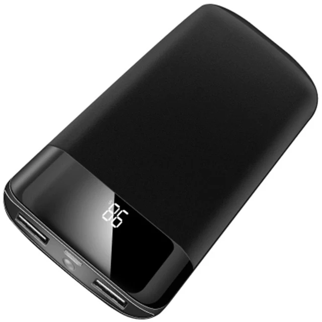 30000mah Power Bank External Battery PoverBank 2 USB LED Powerbank Portable Mobile phone Charger for Xiaomi Samsung iphone XS
