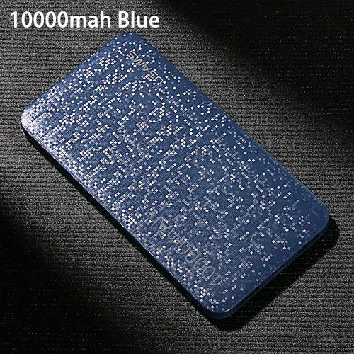 USAMS Power Bank 15mm Ultra Slim 10000mAh Powerbank Mobile Phone 2.1A Output 10000mah Universal Phone External Battery