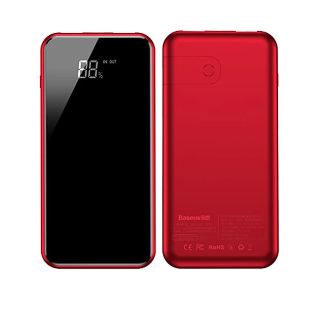 Baseus Portable Qi Wireless Charger Power Bank For iPhone Xiaomi mi 9 8000mAh External Battery Fast Wireless Charging Powerbank