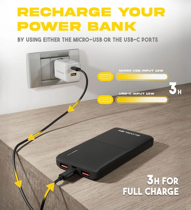 Gravity 10'000 mAh - Fast Portable Power Bank
