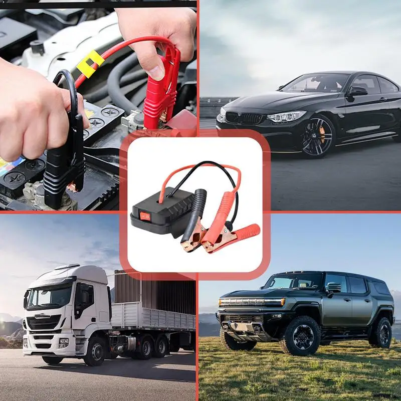Démarreur de Secours 12 V pour Batterie d'Outil Pinces et Convertisseur